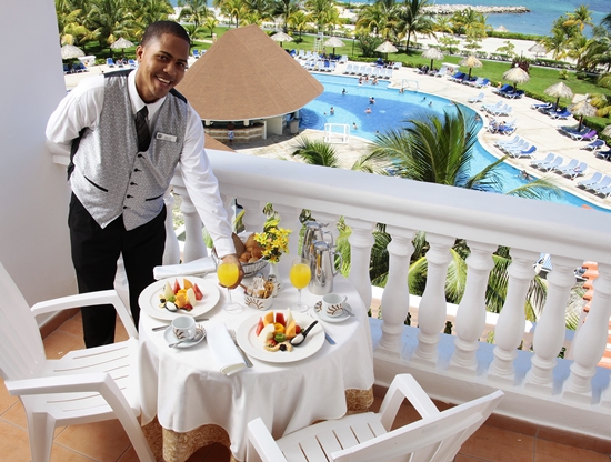 Gran Bahia Principe Jamaica deser na balkonie